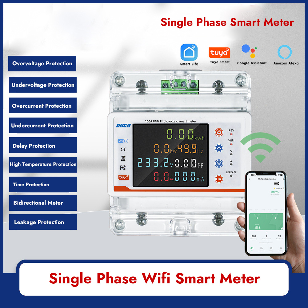 100A Single Phase Wi-Fi Smart Meter